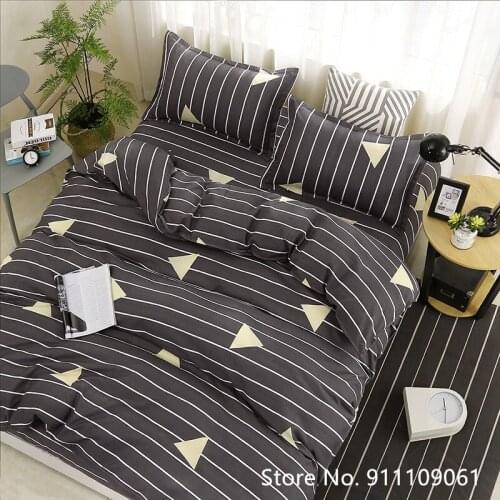 Home Textile Flower Watermelon Pattern Bedding Quilt Cover Pillowcase Bedclothes Linen for Children and Adults 3/4 Pieces