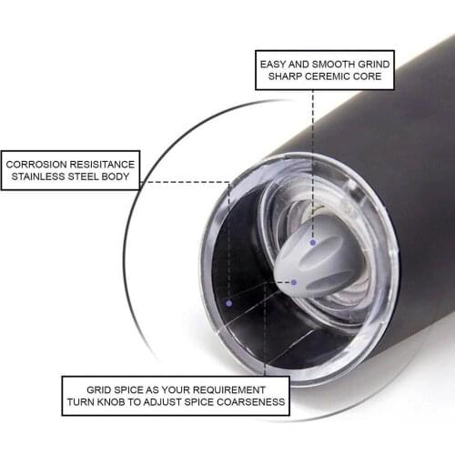 Electric Automatic Grinder Pepper and Salt Grinder tools Tool Spice For Kitchen Grinder Pepper Q2A5