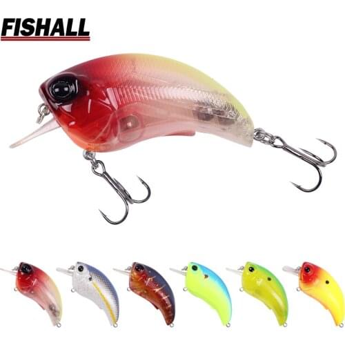 Fishall Fishall New Designed Crankbait Wobbler Rattle Sound 65mm 19g Floating Crank Lure Bait for Bass Fishing