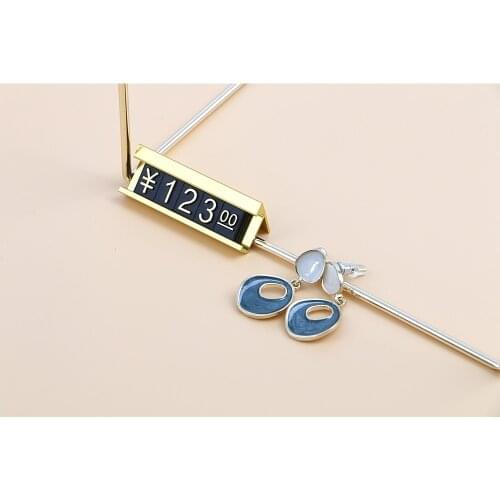 Price Cube Combined Yen Stand Showcase Doll Plastic Shelf Price Strip X-L tag Showcase clothing price holder stand