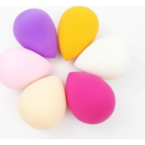 6PCS Waterdrop Makeup Sponge Set Gourd Beauty Blending Cosmetic Foundation Sponge Puff Facial Flaw Less Powder BB Cream Makeup