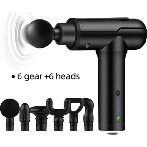 New Mini Massage Gun 6 Speed Electric Fascia Gun Muscle Vibration Relaxation Body Massager For Fitness Pain Relief Health Care