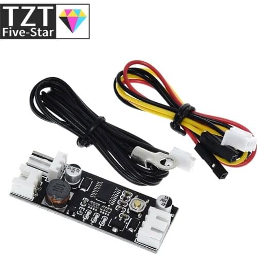 Single 12V 0.8A DC PWM 2-3 Wire Fan Temperature Control Speed Controller Chassis Computer Noise Reduction Module NTC B 50K 3950