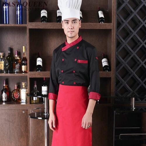 Food service chef jacket chinese dragon cook clothes women men hotel kitchen chef uniform clothing restaurant uniforms NN0057 W