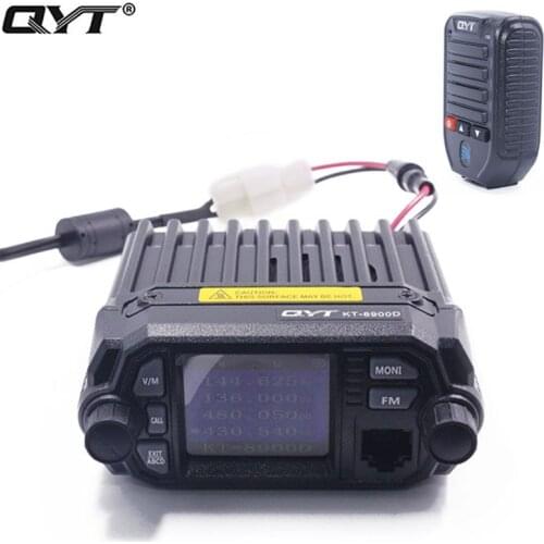 QYT KT-8900D Colorful Mini Walkie talkie Quad Display Upgraded of KT-8900R 25W Dual band UHF/VHF Car Radio Mobile Radio KT8900D