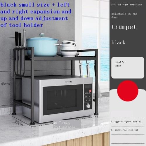 Almacenamiento Organizer Supplies Adjustable Microwave Shelf Organizador Cocina Cuisine Mutfak Kitchen Storage Rack Holder