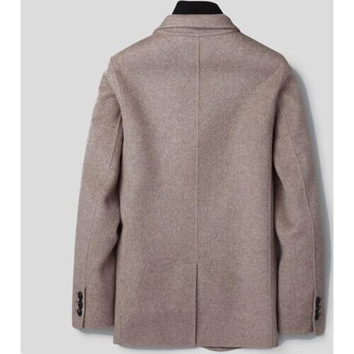 Wool Coat Men Spring Autumn Jacket Overcoat Black Blazer Mens Coats and Jackets Korean Abrigos Hombre XY-188802 KJ2249