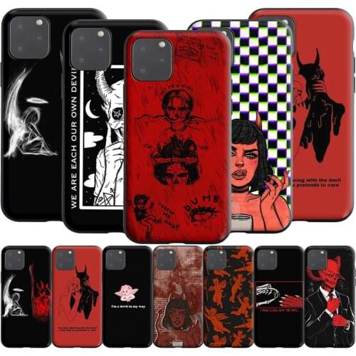 Devil Angel Silicone Case for Realme Narzo 30A GT NEO C3 C25 C21 C20 C17 C15 C12 C11 8 7 7i 6 6i Pro