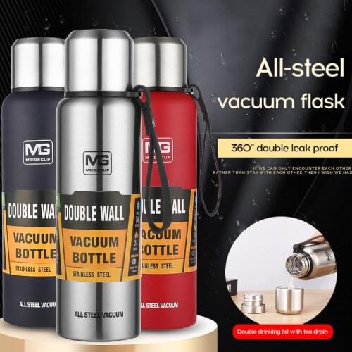 Large Capacity Vacuum Thermal Mug Male and Female Student Portable 304 Stainless Steel For athletes, drivers, outdoor explorers