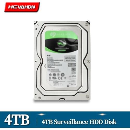 4TB Surveillance Internal Hard Drive Disk 3.5" 64M Cache SATA III 6Gb/s 4T 4000GB HDD HD Harddisk for CCTV DVR NVR