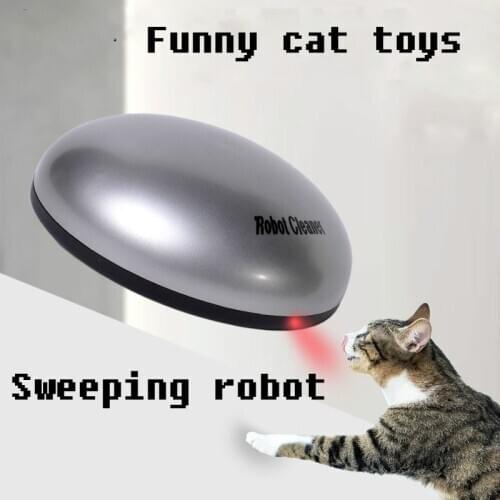 Funny Cat Sweeping Robot Auto Steering Cat Interactive Toys Pet Supplies Sweep The Floor Smart Funny Removal Toy For Cat