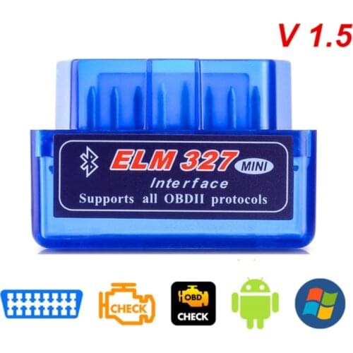 ZK20 New OBD V2.1 V1.5 mini ELM327 OBD2 Bluetooth Auto Scanner OBDII 2 Car ELM 327 Tester Diagnostic Tool for Android Windows