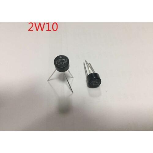 100pcs 2W10 2A 1000V Bridge Rectifiers 1A 1000V new original