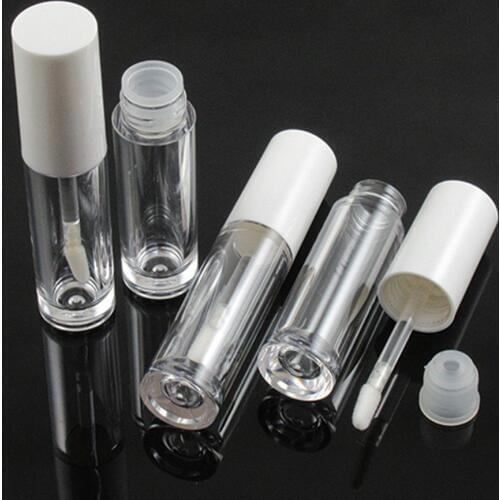 20 x 2.5ML 5ML Mini Cosmetic Empty Eyelashes Lip Gloss Tube Eyeliner Vials Bottle Makeup Organzier Container With Brush Plugs