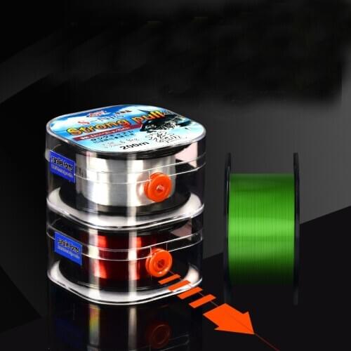 200M Brand Fluorocarbon Coating Fishing Line 0.4#-10# 3 Colors Sinking Abrasion Resistance Stretchable For Carp Fishing