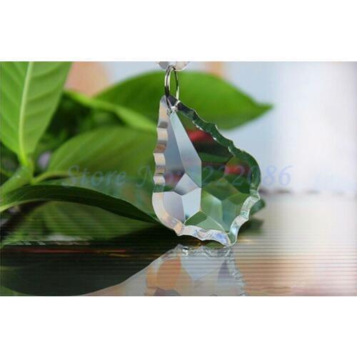 5pcs French Cut Pendant 63mm Glass Crystal Prisms For Chandeliers