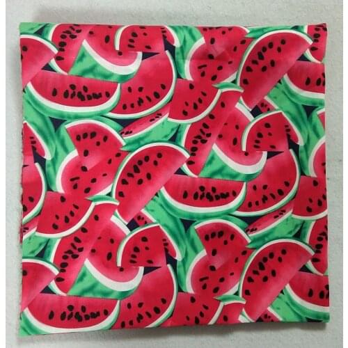 50x70cm Fresh Watermelom Fruit printed Cotton Fabric Fruit Fabric Patchwork Cloth Dress Home Decor