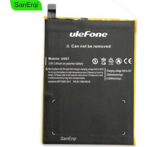 For Ulefone U007 Battery 2200mAh Smartphone Batterie Bateria