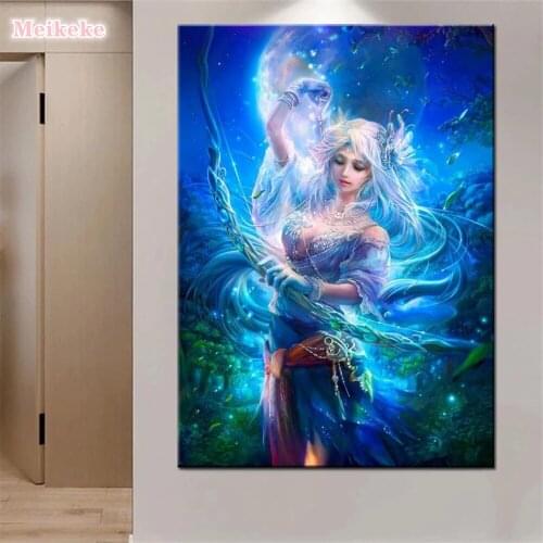 5D DIY Diamond Painting "Cartoon fairy" Full Drill Resin Diamond Embroidery Cross Stitch Home Decor