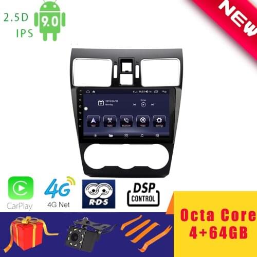 9'' Android 10.0 Car Multimedia Player Stereo for Subaru WRX XV Forester 2017~2018 Head Unit Octa Core DSP 2.5D+IPS 4G Carplay
