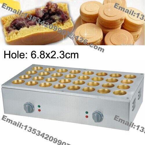 Free Shipping 32pcs 6.8x2.3cm 220v Electric Obanyaki Dorayaki Red Bean Waffle Baker Maker