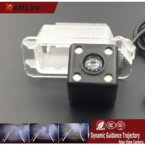 EEMRKE Dynamic Trajectory Parking Line Camera Vehicle Rearview Reverse Tracks Camera for Jaguar F-Pace XE XF XJ XJR XK X150