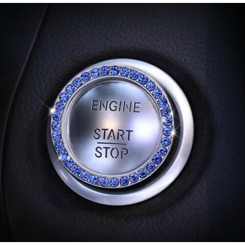 Crystal Car Engine Start Stop Button Switch for Honda Hrv Civic Accord Cr-v Freed Pilot Odyssey Fit City BR-V Mobilio WR-V