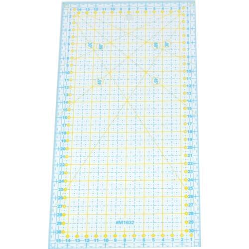 Quliting rulers (metric & imperial) Patchwork Ruler High Grade Acrylic Material Transparent Ruler Scale 16*32CM 1 pcs #M1632