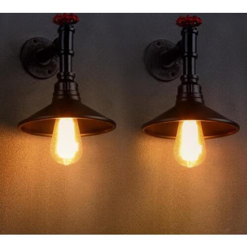 Loft Style Industrial Edison Wall Sconce Vintage Wall Light Fixtures For Bar Antique Iron Water Pipe Lamp Indoor Lighting