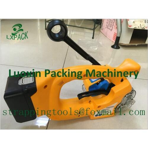 LX-PACK Lowest factory price Electric PET Strapping Machine Battery Powered PET Plastic PP Strapping Tools 13-19MM PET PP strap
