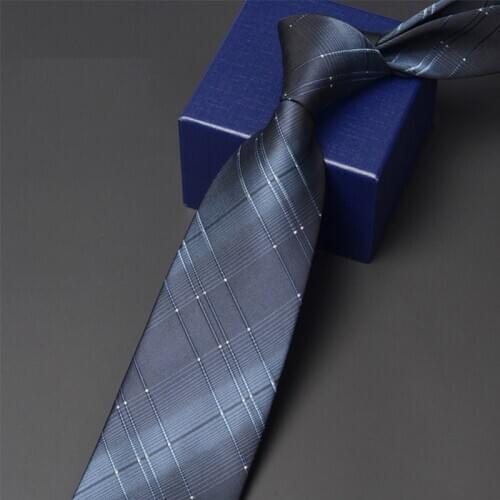 New Arrivals Business Work Tie For Men High Quality 8CM Wide Ties Fashion Formal Dress Shirt Neck Tie Blue Striped Necktie