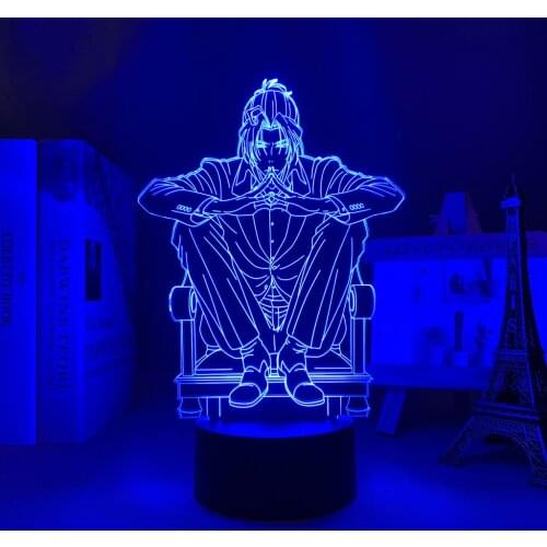 Manga Moriarty The Patriot Sherlock Holmes Led Night Light for Bedroom Decor Nightlight Gift Anime Moriarty The Patriot 3d Lamp