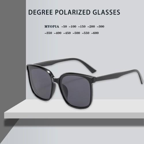 Prescription Myopia Polarized Sunglasses Mirrored Clip on Sunglasses Clip on Glasses Men -0.5 -1 To -6.0