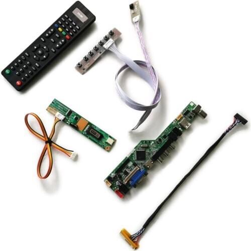 Fit LTN150X6/LTN150XB/LTN150XG/LTN141XA/LTN141XB matrix 1CCFL 30 Pin LVDS kit VGA AV USB 1024*768 LCD monitor control board