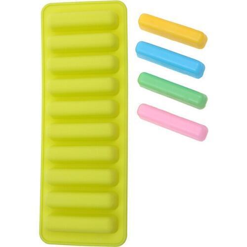 Strip Shapes Thumb Biscuits Fondant Mold Silicone Sugarcraft Chocolate Cake Soap Candle Decorating DIY Mould Baking Tools D645