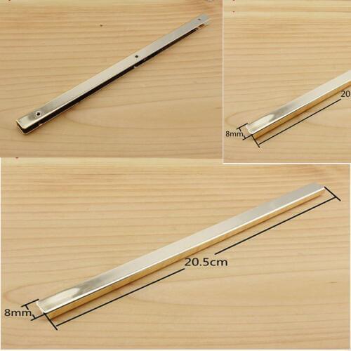 8 inch (20cm ) straight Purse edging Wallet frame wallet edging Metal Edging strip light gold