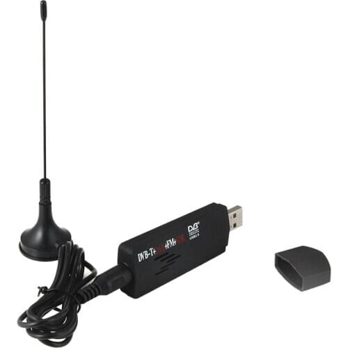 R820T+ RTL2832U USB 2.0 DVB-T SDR FM DAB TV Tuner Receiver Stick for PC Laptop