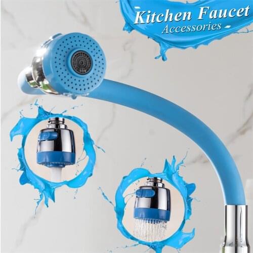 360 Degree Rotation Kitchen faucet Replacement Sink Faucet Spout Kitchen Sink Faucet Pipe Fittings Single Handle Connection