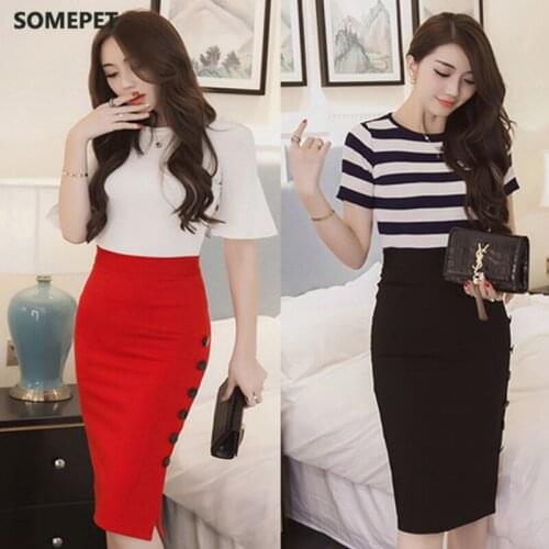 Somepet Slit Pencil Skirts