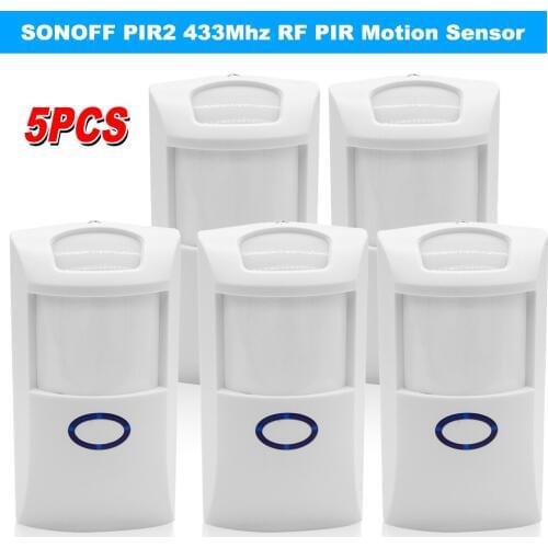 SONOFF PIR2 Wireless Dual Infrared Detector 433Mhz RF PIR Motion Sensor Smart Home Automation Security Alarm System