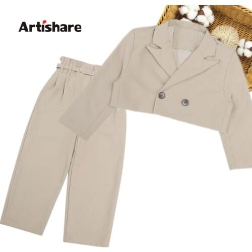 Girls Suit Set Jacket + Pants Tracksuits For Girls 2021 New Kids Clothes Girls Spring Autumn Tracksuit Kids