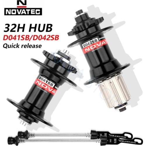Novatec Hub D041SB D042SB Mountain Bike Disc Card Brake 28/32/36 Holes MTB Road Bicycle Bearing 36H Hubs 8/9/10/11/12 Speed