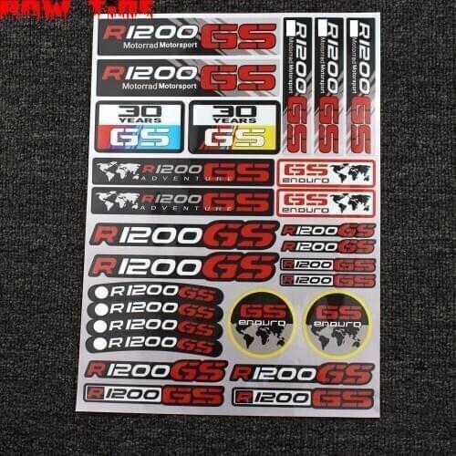 Motorcycle Reflective Stickers Body Helmet Fuel Tank Waterproof Logo Decal for BMW R1200GS LOGO Sticekr