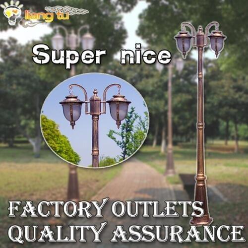 European-style courtyard lights street lights 3 meters double-headed lawn waterproof outdoor villa landscape park pole lights
