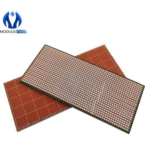 5PCS 6.5X14.5CM 6.5X14.5 CM 2.54 MM 2.54MM Single-sided Perforated Green Oil Universal Electric Board Multi-function Experiment