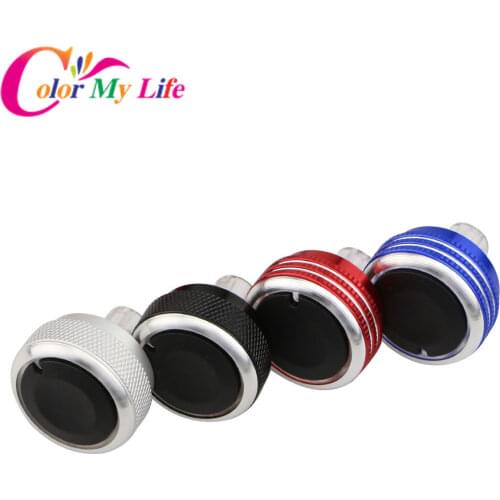 Air Knobs for Nissan Qashqai 2012 Aluminum Alloy Air Conditioning Knob AC Knob Heat Control Switch Button Knob Car Styling
