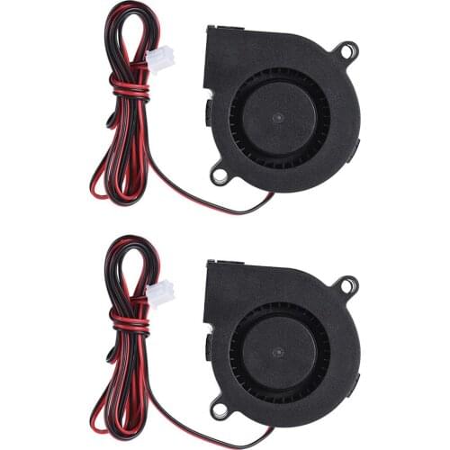 Anet 2Pcs 12V 24V DC 5015 50x50x15mm 2-pin Exhaust Blower Cooling Fan For A6 A8 E10 E12 E16 3D printer parts