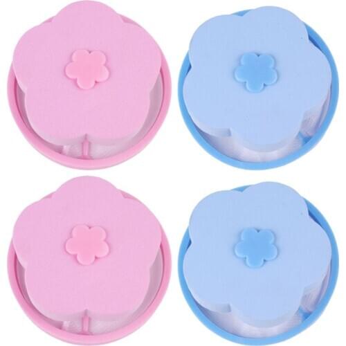 4pcs Pet Hair Removal Catcher Filter Collector Bag Dust Cleaning Washing Machine