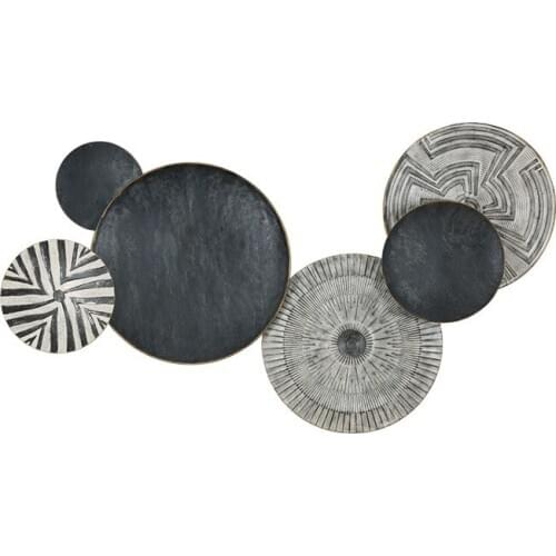 American Contracted Three-dimensional Metope Decoration Wall Hanging Do Old Style Wrought Iron Decoration Sitting Room Pendant