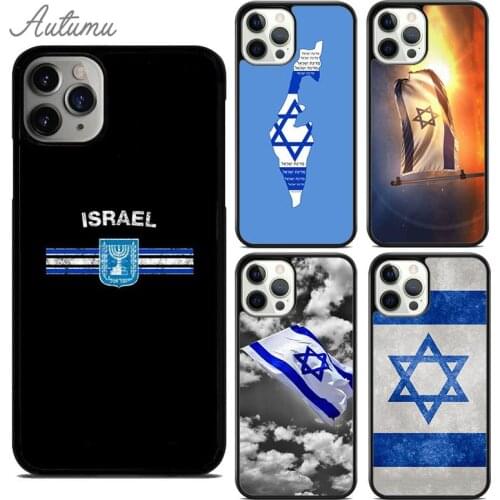 Israel Flag in Finger Phone Case for iPhone 11 12 Pro Max mini X XR XS SE 2020 5 6S 7 8 Plus Samsung Galaxy S9 S10 Cover shell